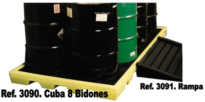 Cubeta 8 bidones 200 l. 1
