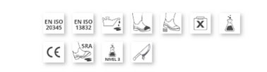 botas blancas seguridad detalles