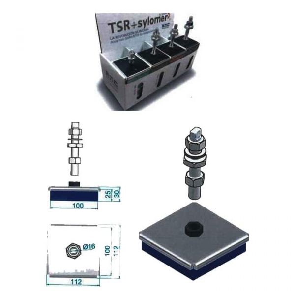 Amortiguadores antivibratorios TSR + sylomer 150x150