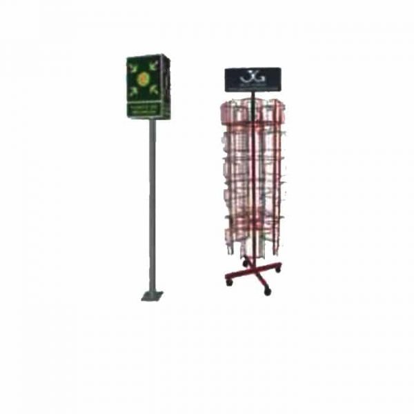 EXPOSITOR Y ESTRUCTURA PIRAMIDAL PARA CARTELERÍA