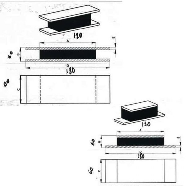 Perfil de amortiguador modelos pl y plc