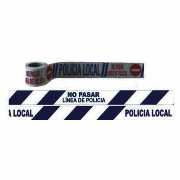 Cinta de delimitación para la policia local