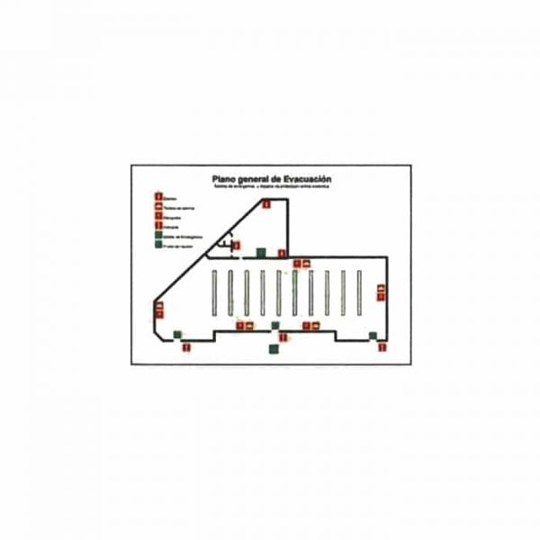 CARTELERÍA PLANOS DE EVACUACIÓN Fabricado en PVC 1,1 mm