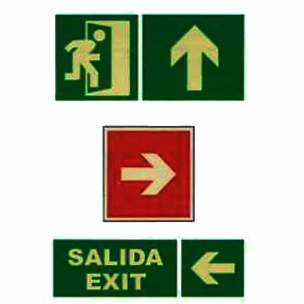 CARTELERÍA FOTOLUMINISCENTE CLASE A Fabricada en PVC 1,1 mm 1 CARTELERÍA FOTOLUMINISCENTE CLASE A Fabricada en PVC 1,1 mm